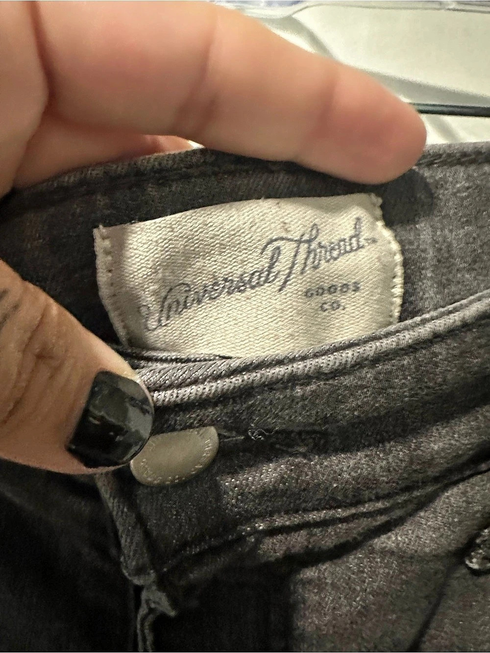 Universal Thread High Rise Skinny Jeans Gray - Picture 3 of 5